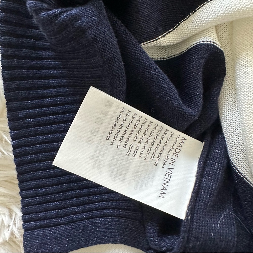 Club Monaco Striped Linen Boatneck - Picture 10 of 10